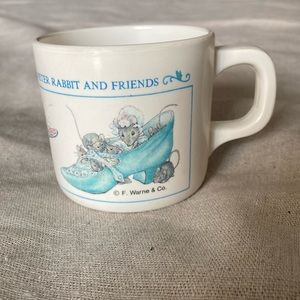 Vintage Beatrix Potter Peter Rabbit And Friends Child's Mug Cup Eden F. Warne